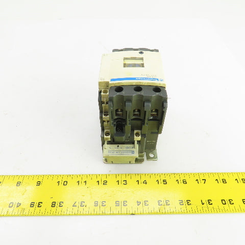 Schneider LC1 D40 LC1 D4011 600V 30HP Contactor 60A W/120V Coil