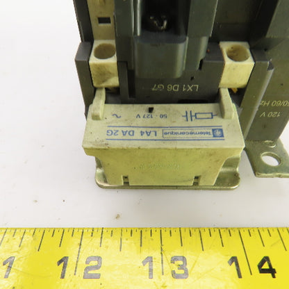 Schneider LC1 D40 LC1 D4011 600V 30HP Contactor 60A W/120V Coil