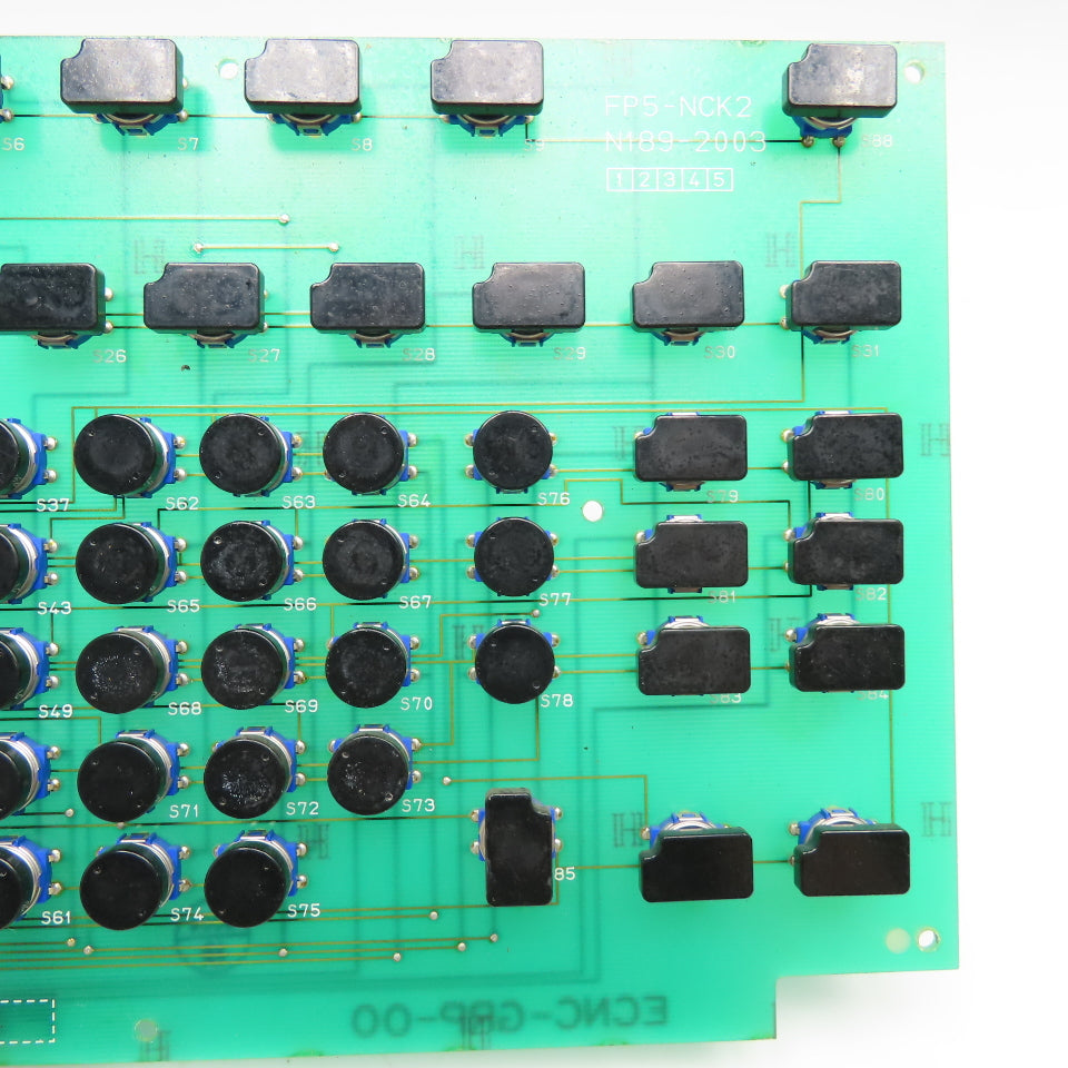 FP5-NCK2 N189-2003 Keypad Circuit Board From Makino EC-7050 EDM