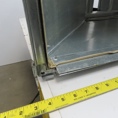 20"x40" To 20x16" Galvanized Steel Rectangular Duct Transition W/Damper