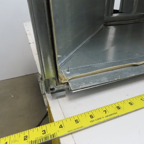 20"x40" To 20x16" Galvanized Steel Rectangular Duct Transition W/Damper