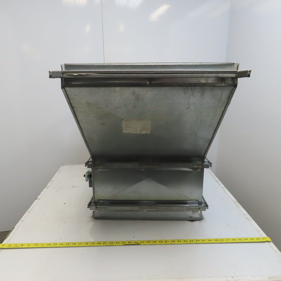 20"x40" To 20x16" Galvanized Steel Rectangular Duct Transition W/Damper