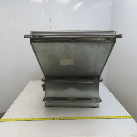 20"x40" To 20x16" Galvanized Steel Rectangular Duct Transition W/Damper