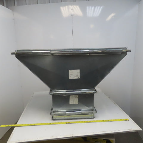 20"x40" To 20x16" Galvanized Steel Rectangular Duct Transition W/Damper