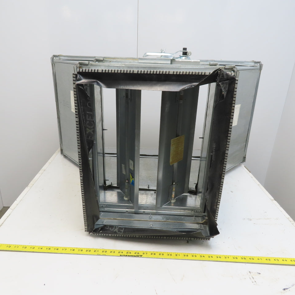 20"x40" To 20x16" Galvanized Steel Rectangular Duct Transition W/Damper
