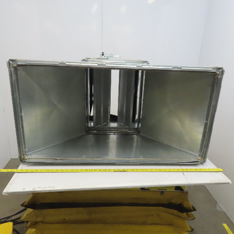 20"x40" To 20x16" Galvanized Steel Rectangular Duct Transition W/Damper