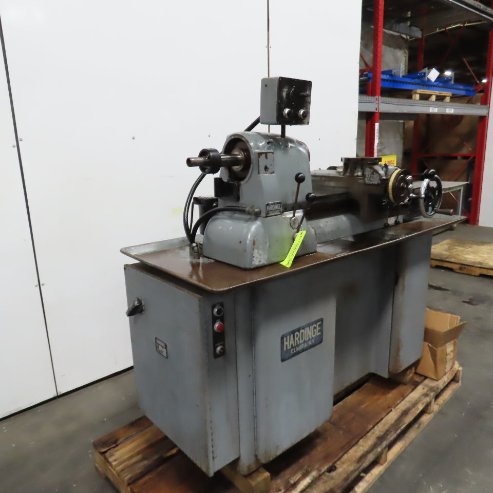 Hardinge Model HC Chucker 8 Position Turret Lathe 220V 3PH Needs Saddle Drive