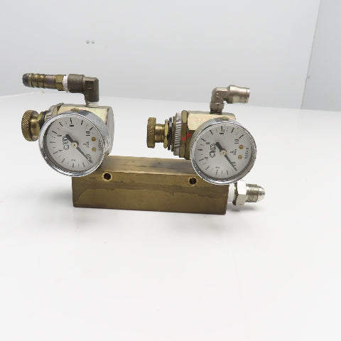 CKD Wilkerson B2519-1C-N 1/4" NPT Brass  Air Pressure Regulator Manifold