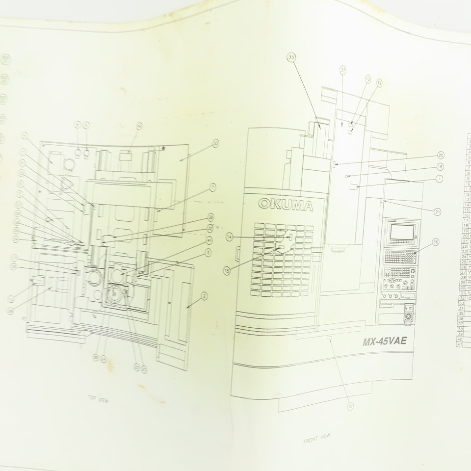 Okuma MX-45VAE Electrical Drawing Manual