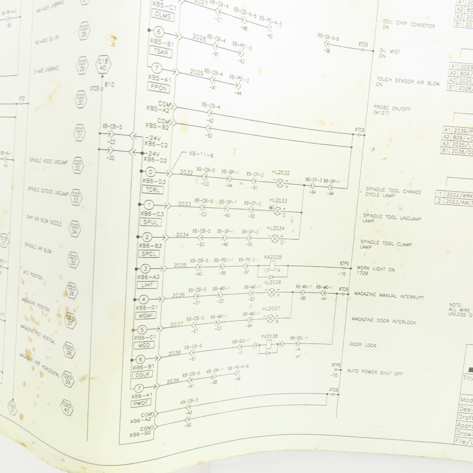 Okuma MX-45VAE Electrical Drawing Manual