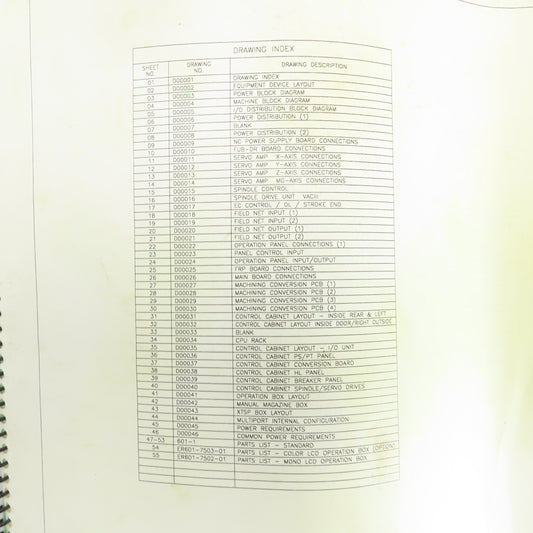 Okuma MX-45VAE Electrical Drawing Manual