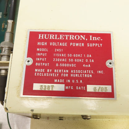 Hurletron 1474 992625 Negative ESA Chassis 115/230V AC In
