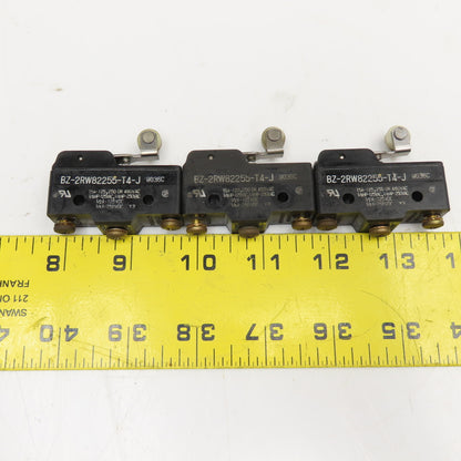 Yamatake BZ-2RW82255-T4-J Micro Switch 480V AC 250CDC Limit Switch Lot Of 3