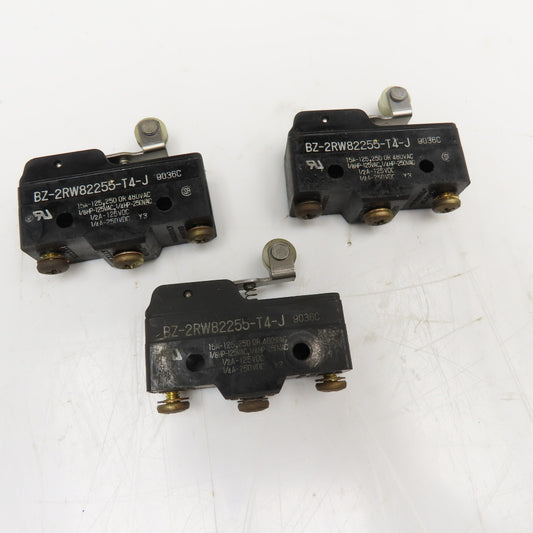 Yamatake BZ-2RW82255-T4-J Micro Switch 480V AC 250CDC Limit Switch Lot Of 3