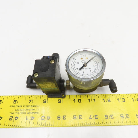 Kuroda SS-232HL 1/4" NPT Air Pressure Regulator Solenoid Valve 150PSI 24VDC