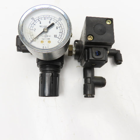Kuroda SS-232HL 1/4" NPT Air Pressure Regulator Solenoid Valve 150PSI 24VDC