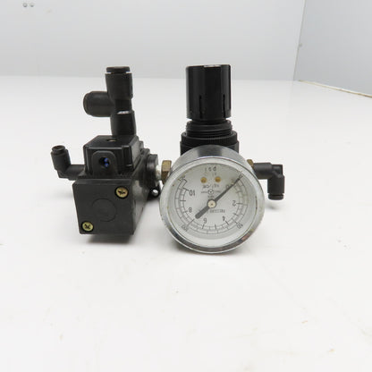 Kuroda SS-232HL 1/4" NPT Air Pressure Regulator Solenoid Valve 150PSI 24VDC