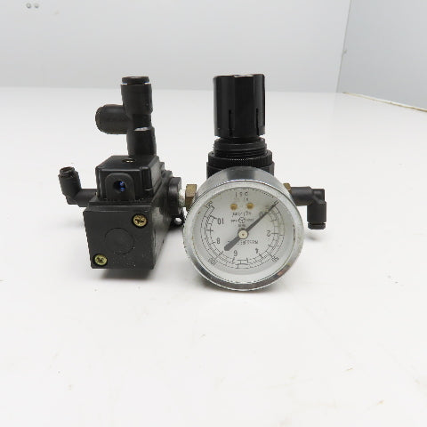 Kuroda SS-232HL 1/4" NPT Air Pressure Regulator Solenoid Valve 150PSI 24VDC