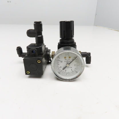 Kuroda SS-232HL 1/4" NPT Air Pressure Regulator Solenoid Valve 150PSI 24VDC