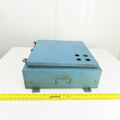 20" x 20" x 6" Wall Mount Electrical Enclosure W/Backplate & Hinged Door