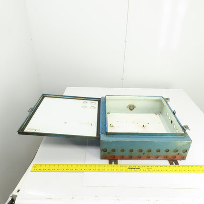 20" x 20" x 6" Wall Mount Electrical Enclosure W/Backplate & Hinged Door