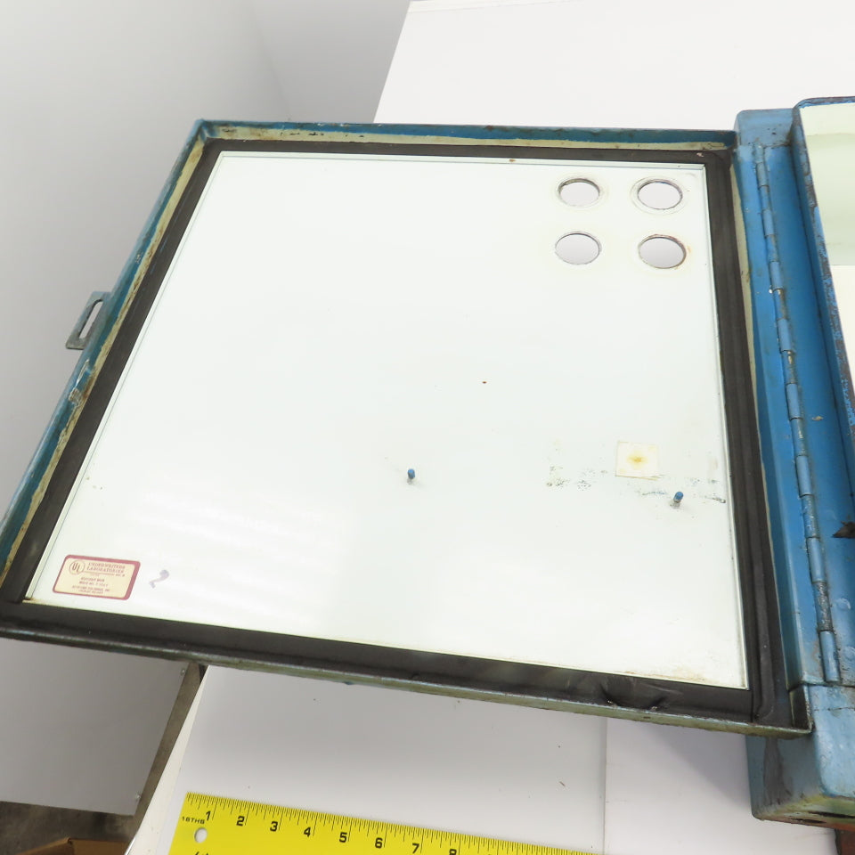 20" x 20" x 6" Wall Mount Electrical Enclosure W/Backplate & Hinged Door
