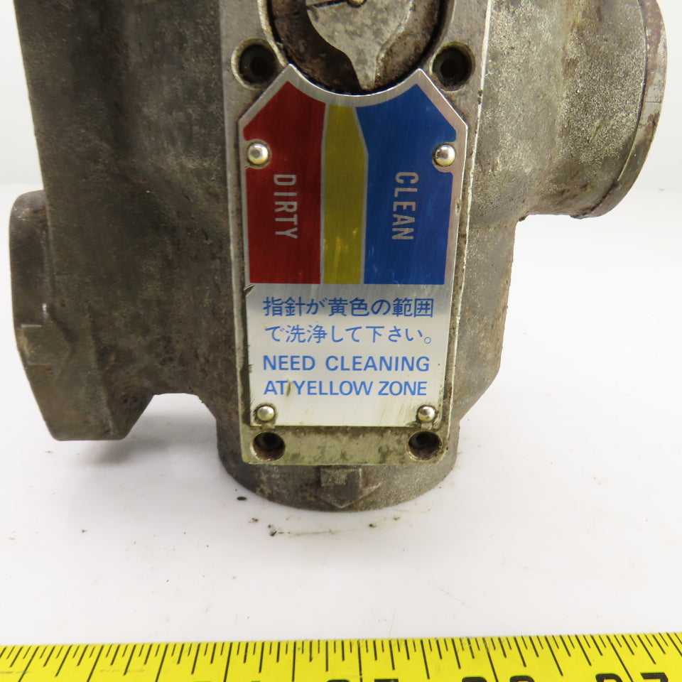 Taiko Kiki DI 50-06-20W-R-L Dirt Indicating Filter 50 l/min 0.56 kg/cm 3/4" NPT