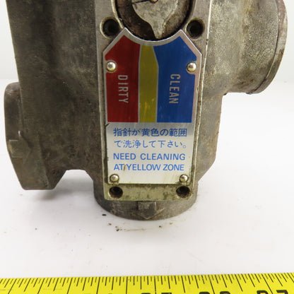 Taiko Kiki DI 50-06-20W-R-L Dirt Indicating Filter 50 l/min 0.56 kg/cm 3/4" NPT