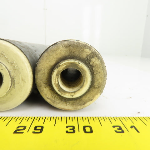 Nolu PVC Gravity Conveyor Roller 1.9" OD 11-1/4" BF 12" Face 1/2" Axle Lot Of 6