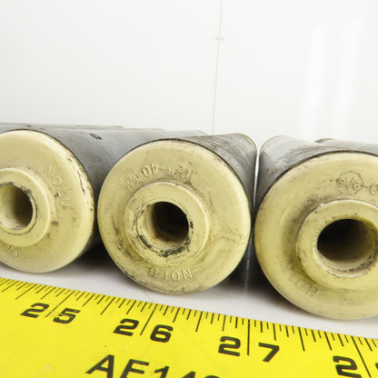 Nolu PVC Gravity Conveyor Roller 1.9" OD 11-1/4" BF 12" Face 1/2" Axle Lot Of 6