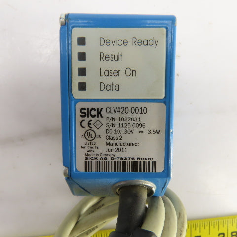Sick 1022031 CLV420-0010 Bar Code Scanner 10-30V DC 3.5W