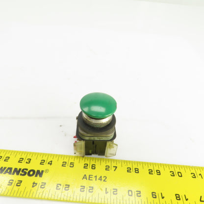 Allen Bradley 800T-D9 Momentary Contact Green Push Button Switch 600V