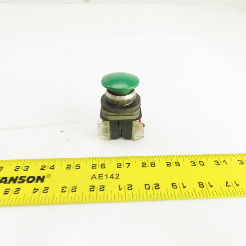 Allen Bradley 800T-D9 Momentary Contact Green Push Button Switch 600V