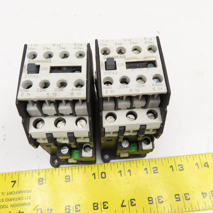 Siemens 3TF4222-0A 600V 30A Contactor Relay 110V 50/60Hz Coil Lot Of 2