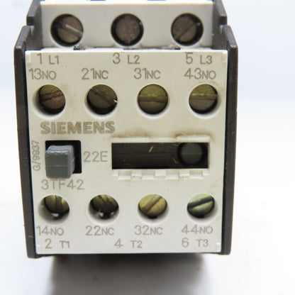 Siemens 3TF4222-0A 600V 30A Contactor Relay 110V 50/60Hz Coil Lot Of 2