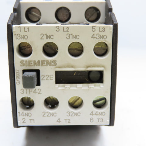 Siemens 3TF4222-0A 600V 30A Contactor Relay 110V 50/60Hz Coil Lot Of 2