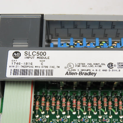 Allen Bradley 1747-IB16 SLC 500 DC Sink Input Module Ser C Lot Of 2