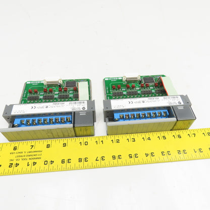 Allen Bradley 1747-IB16 SLC 500 DC Sink Input Module Ser C Lot Of 2