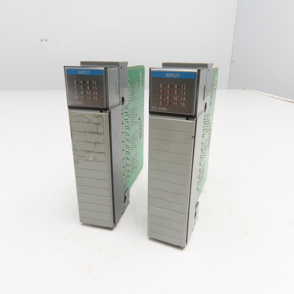Allen Bradley 1747-IB16 SLC 500 DC Sink Input Module Ser C Lot Of 2