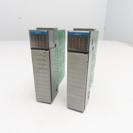 Allen Bradley 1747-IB16 SLC 500 DC Sink Input Module Ser C Lot Of 2