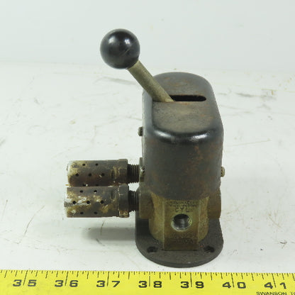 Humphrey 250-1H-21 Diaphragm Poppet Manual Valve 5 Ports 1/4" NPT 3 position