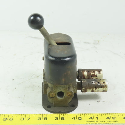 Humphrey 250-1H-21 Diaphragm Poppet Manual Valve 5 Ports 1/4" NPT 3 position