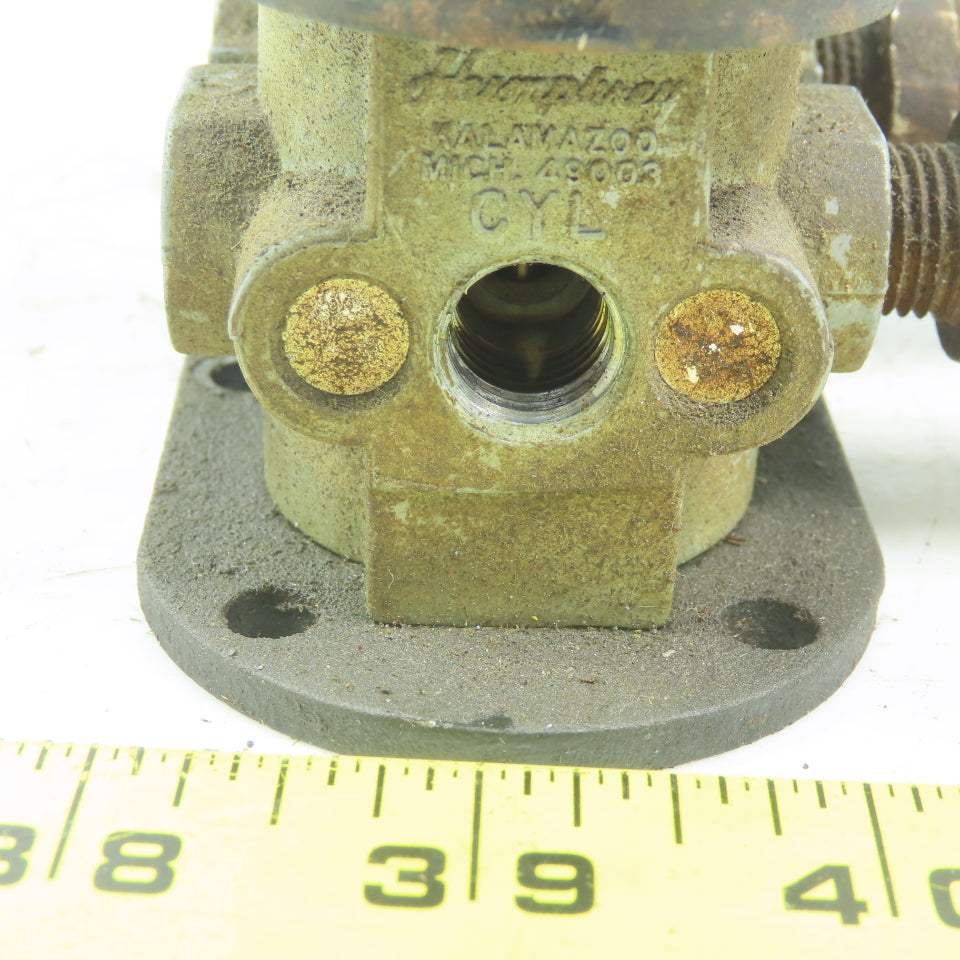 Humphrey 250-1H-21 Diaphragm Poppet Manual Valve 5 Ports 1/4" NPT 3 position