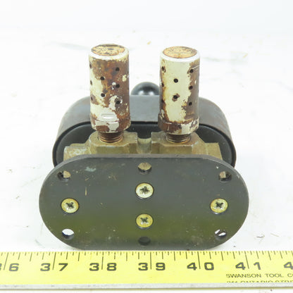 Humphrey 250-1H-21 Diaphragm Poppet Manual Valve 5 Ports 1/4" NPT 3 position
