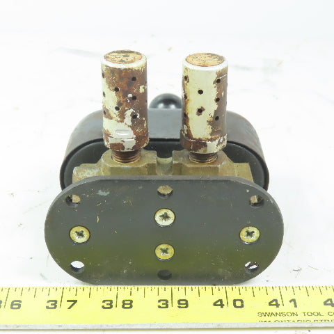 Humphrey 250-1H-21 Diaphragm Poppet Manual Valve 5 Ports 1/4" NPT 3 position
