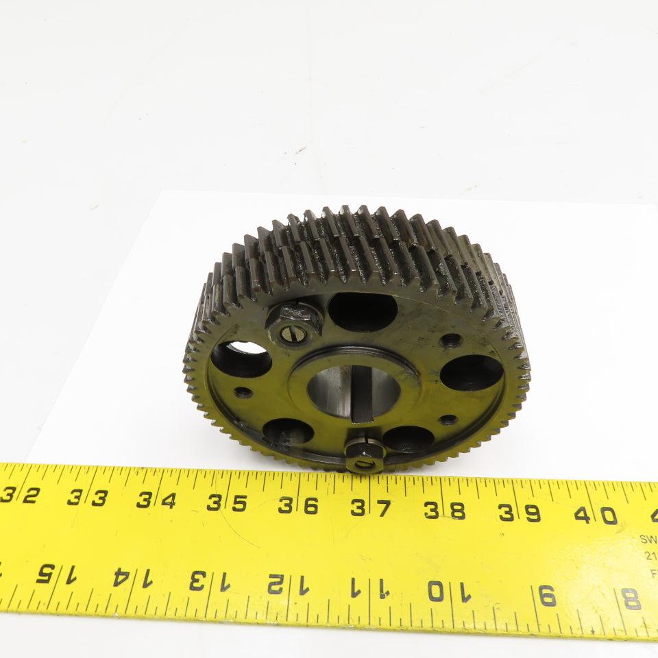 4" OD x 1" Split Pinion Anti Backlash Bevel Gear 1" Drive Bore 64T 20°PA