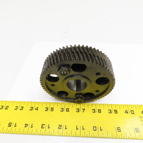 4" OD x 1" Split Pinion Anti Backlash Bevel Gear 1" Drive Bore 64T 20°PA