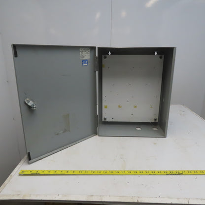 Wiegmann NIC162006LP Hinged Door Electrical Enclosure 20"x16"x6" W/Back Plate