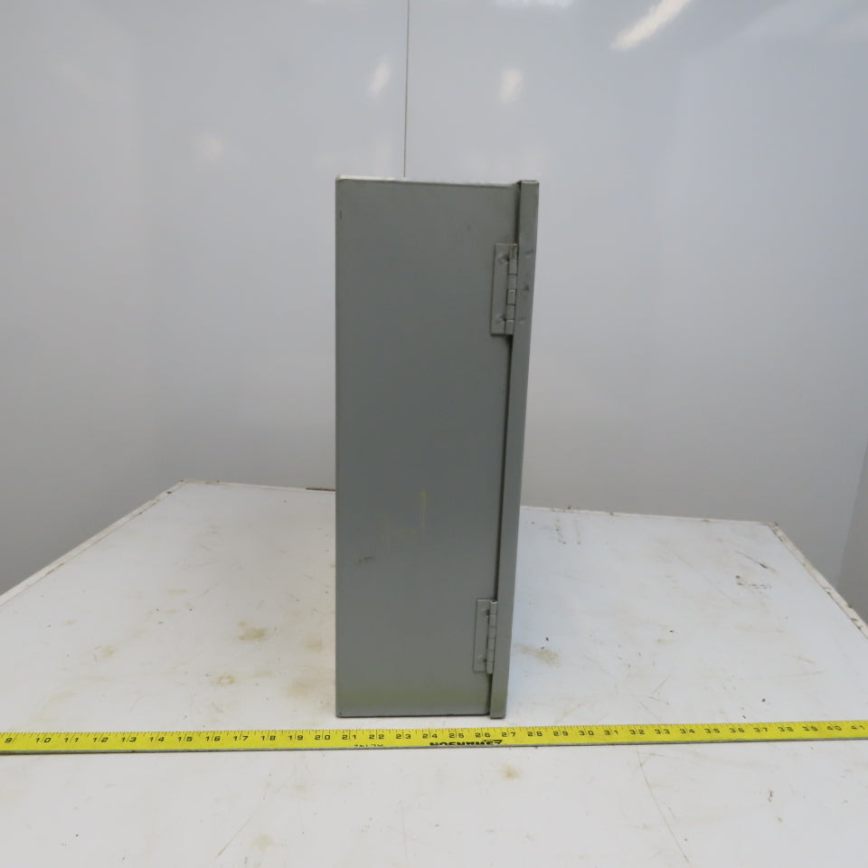 Wiegmann NIC162006LP Hinged Door Electrical Enclosure 20"x16"x6" W/Back Plate