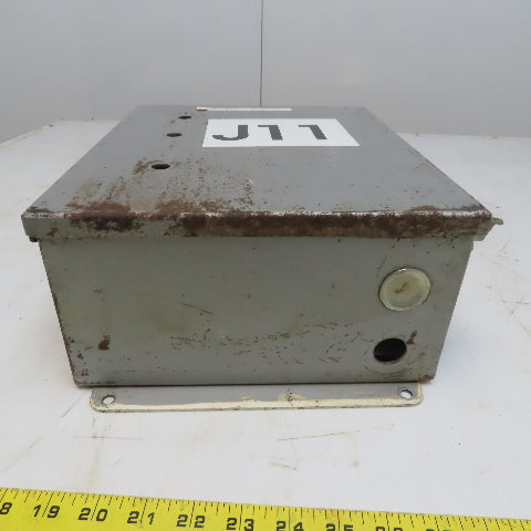 Hoffman Hinged Door Electrical Enclosure 12"x10"x5" W/Back Plate